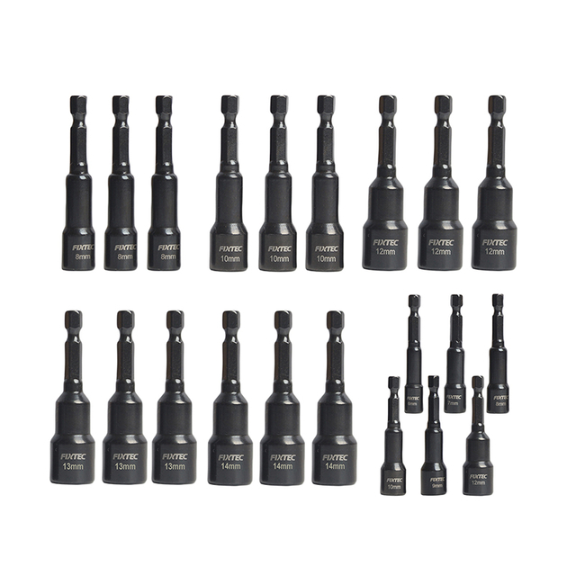 3Pcs Deep Magnetic Nut Socket Set