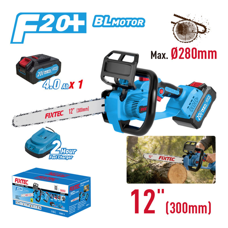 20V Cordless Brushless Chain Saw 12”