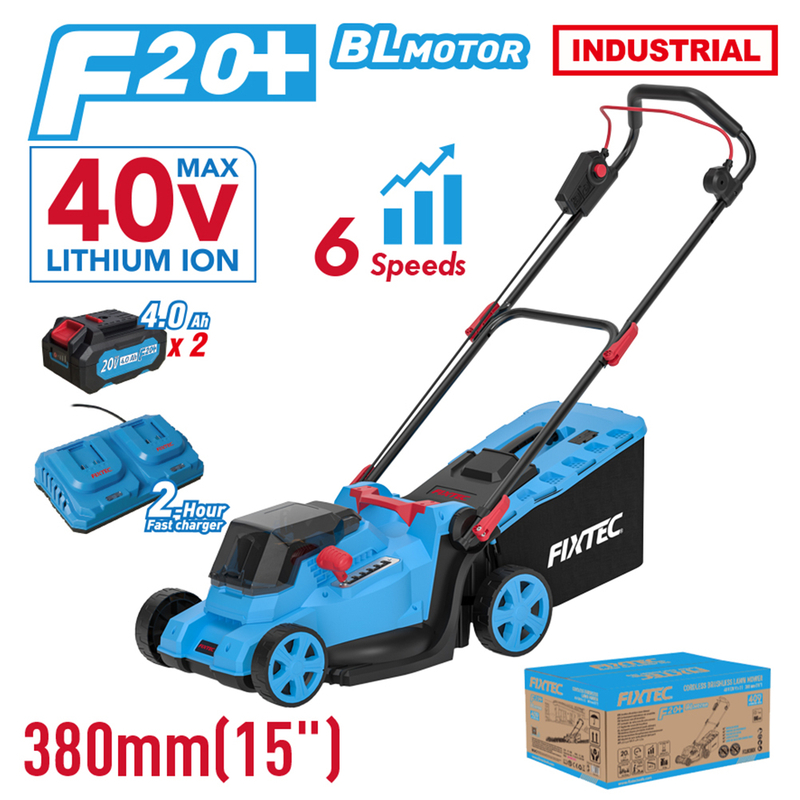 2X20V Cordless Brushless Lawn Mower 