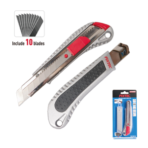 Utility Knife with 10pcs Spare Blades Set