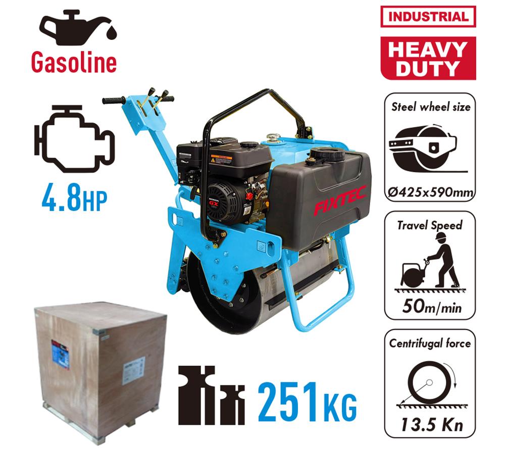petrol single drum roller