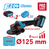 20V 4-1/2" Cordless Brushless Angle Grinder Kit 