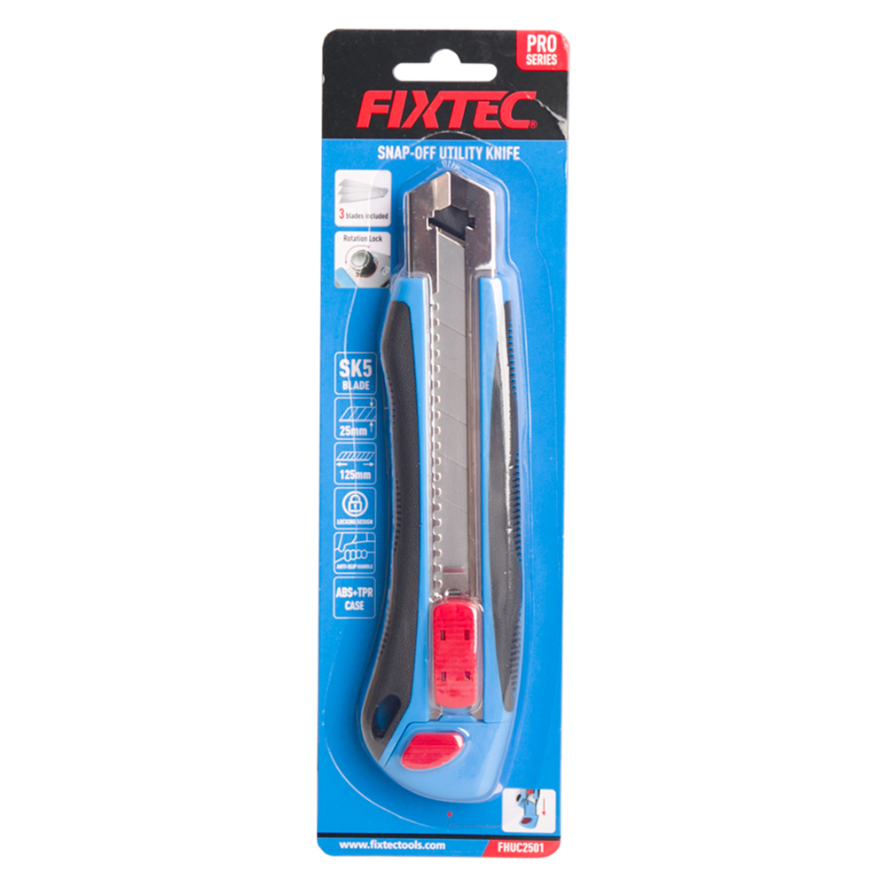 Utility Knife 25mm with 3pcs Blades