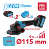 20V 4.5" Cordless Brushless Angle Grinder Kit 